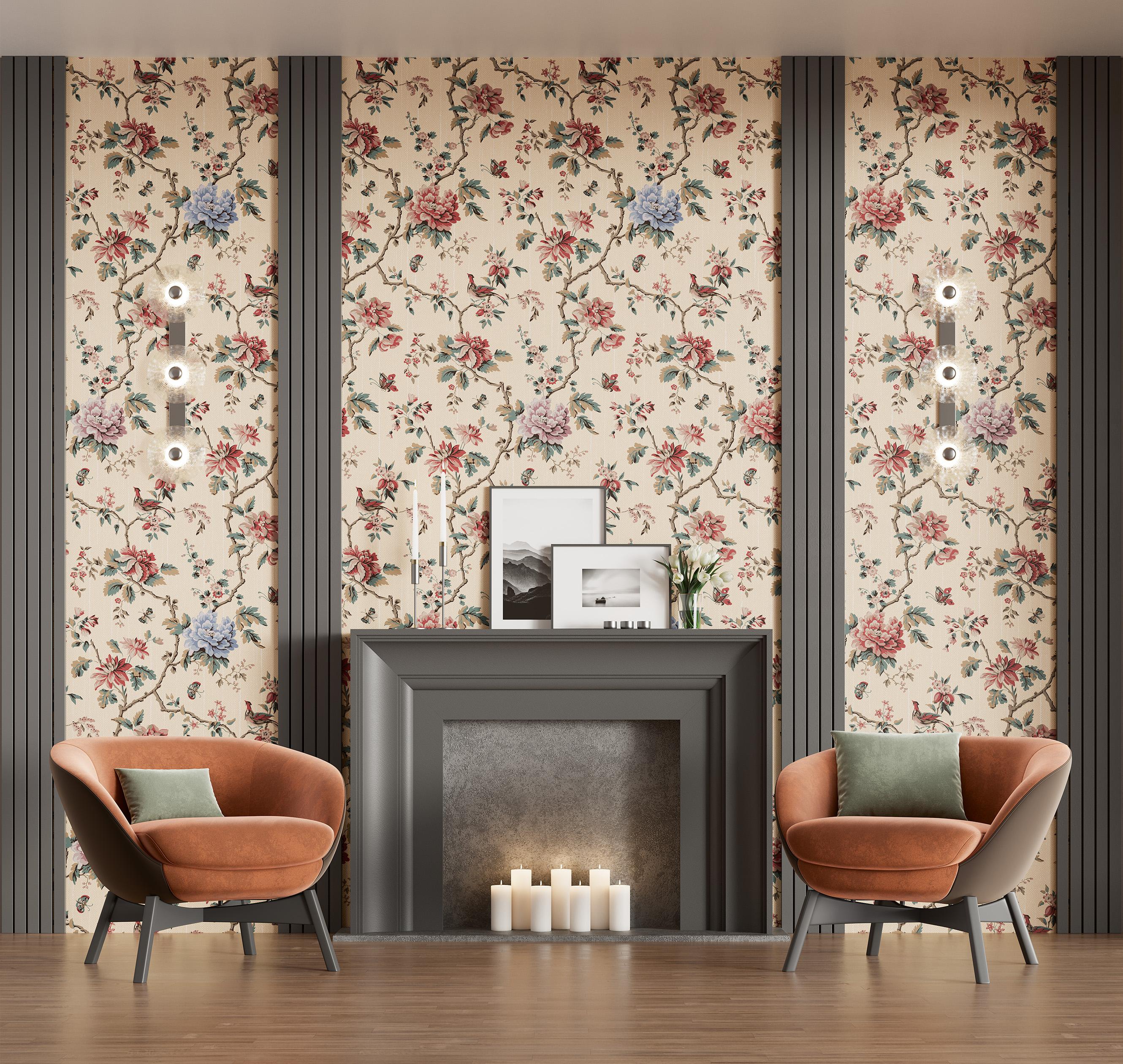 Панно Loymina Шелковый путь Шинуазри: Императорский сад SLK1 004 3×3 фото в интерьере Панно Loymina Шелковый путь Шинуазри: Императорский сад SLK1 004 3×3 фото в интерьере